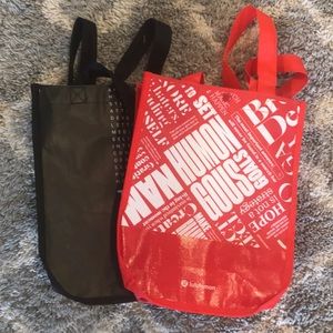 Small lululemon bags (two) red and black